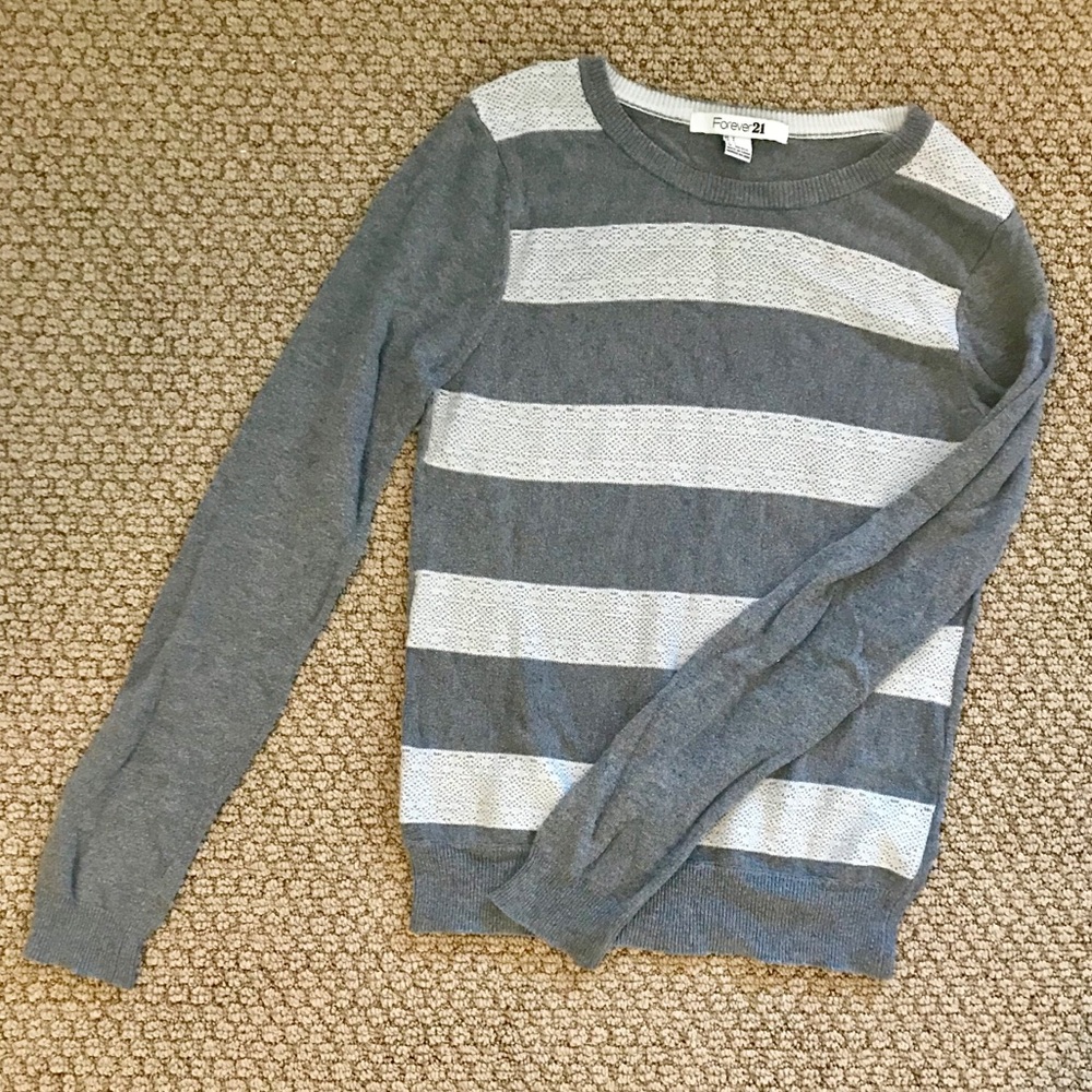 Lace embroidered sweater